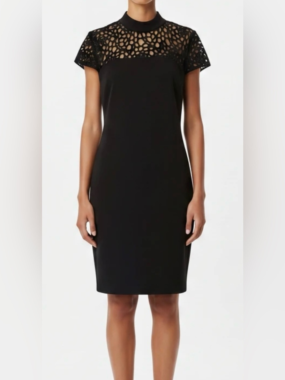 Premier Amour Black Sheath Dress - Size 4